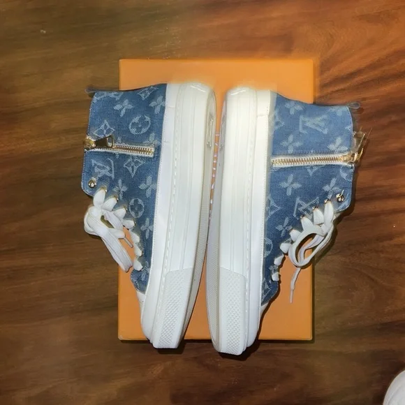 Inspired denim shoes/sneakers - Picture 3 of 11